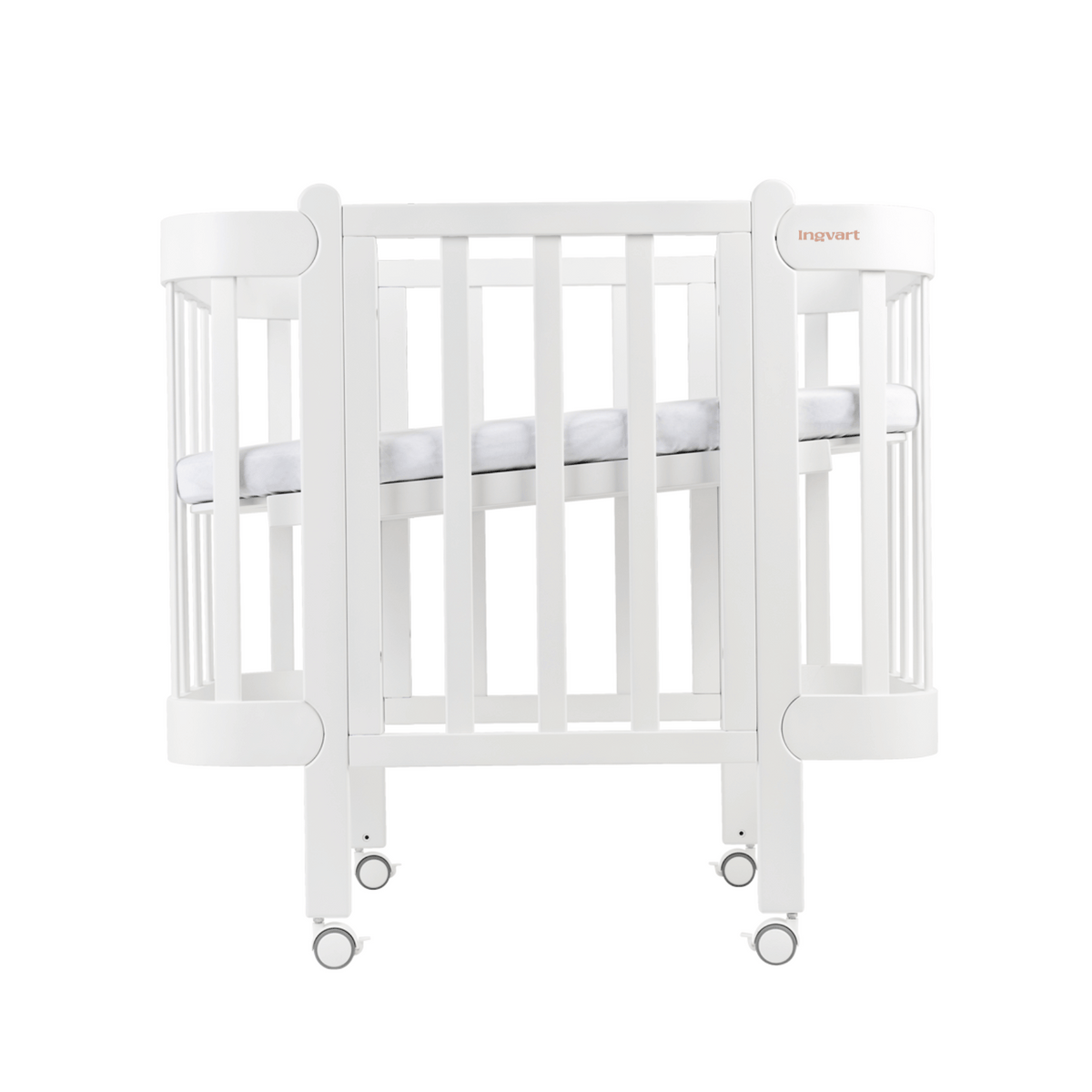 Transforming Bed 5in1 Nika 60x95/60x120cm White Ingvart