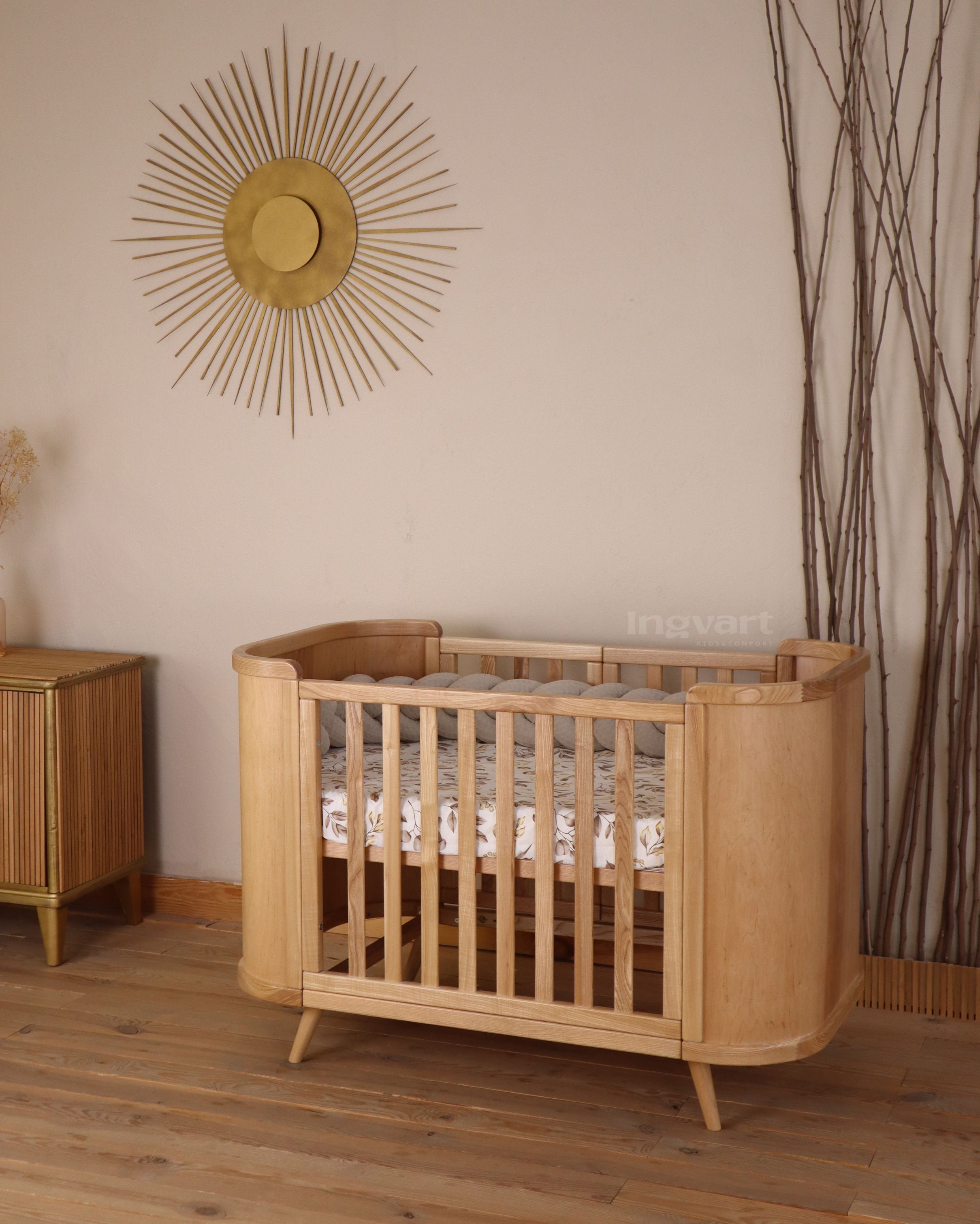 Transforming Bed 4 in 1 Boho 70x90/70x134cm Nature Ingvart