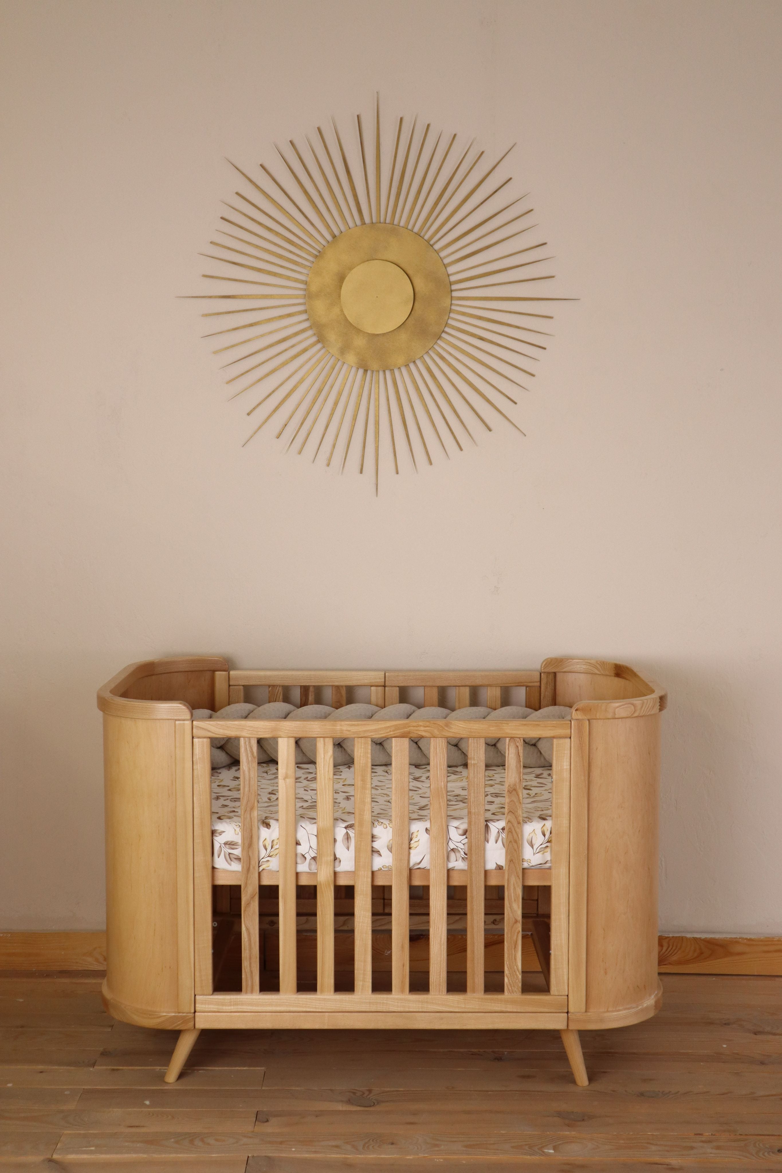 Transforming Bed 4 in 1 Boho 70x90/70x134cm Nature Ingvart