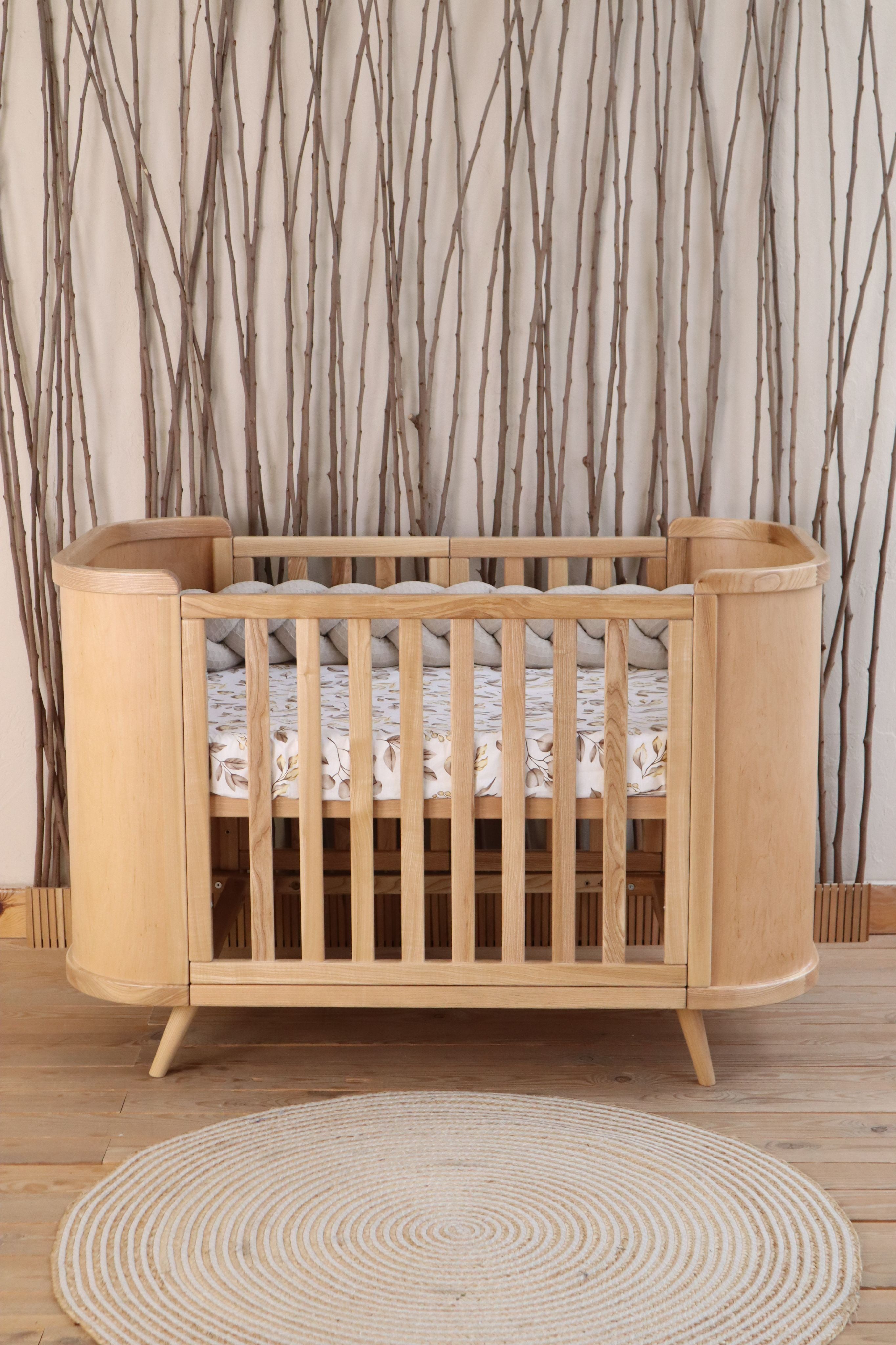 Transforming Bed 4 in 1 Boho 70x90/70x134cm Nature Ingvart