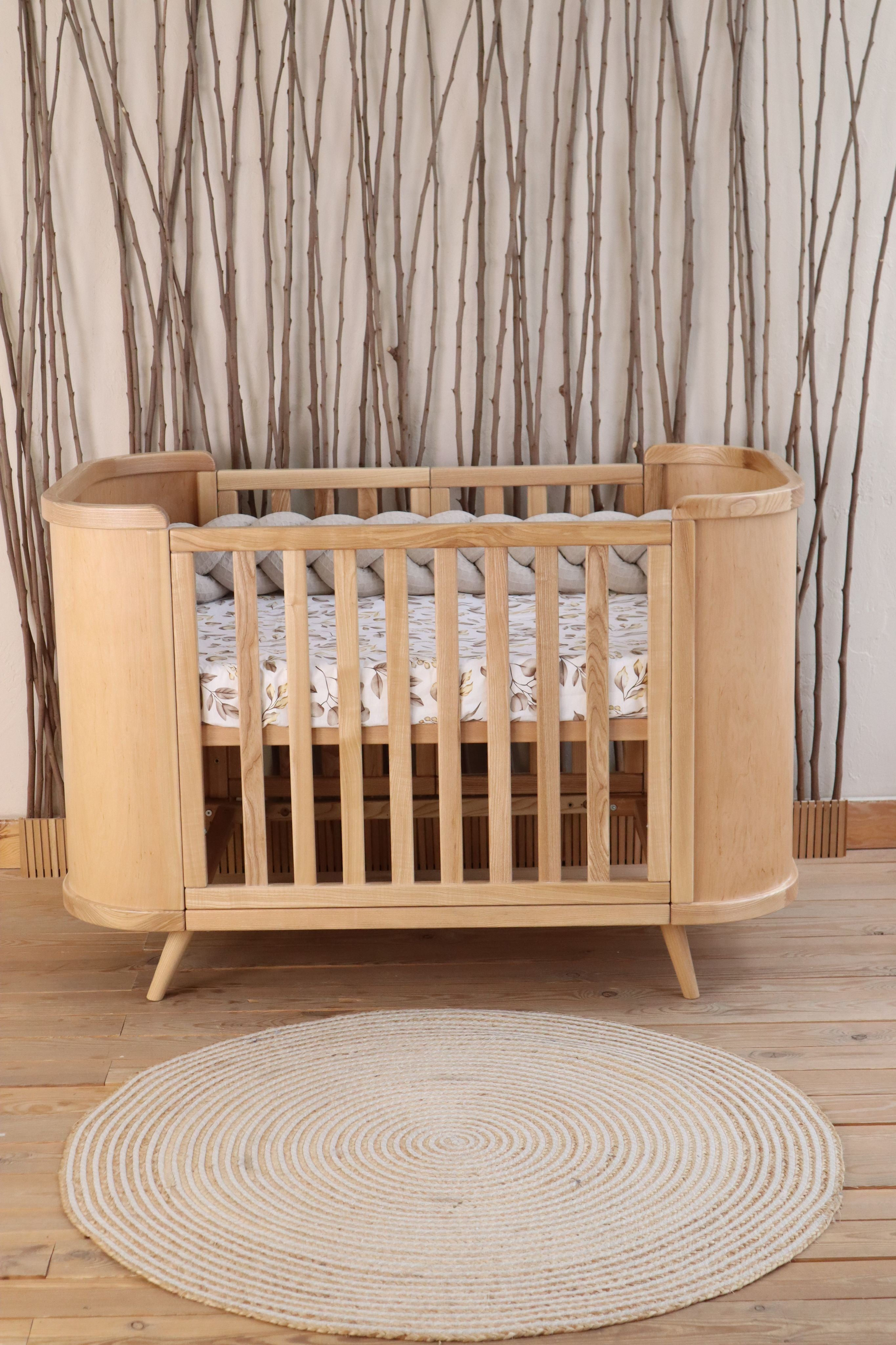 Transforming Bed 4 in 1 Boho 70x90/70x134cm Nature Ingvart
