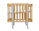 Трансформиращо Легло 5в1 Nika 60x95/60x120см Натур + Сив Ingvart