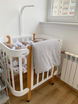 Трансформиращо Легло 5в1 Nika 60x95/60x120см Бял + Натур Ingvart