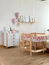 Трансформиращо Легло 5в1 Nika 60x95/60x120см Натур Ingvart