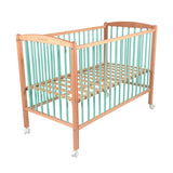 Pat pentru copii din lemn Arthur Nature Mint Combelle