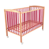 Pat pentru copii din lemn Arthur Natural Pink Combelle