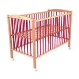 Pat pentru copii din lemn Arthur Natural Pink Combelle