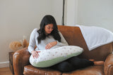 Pregnancy and Nursing Pillow Natural Green Tineo