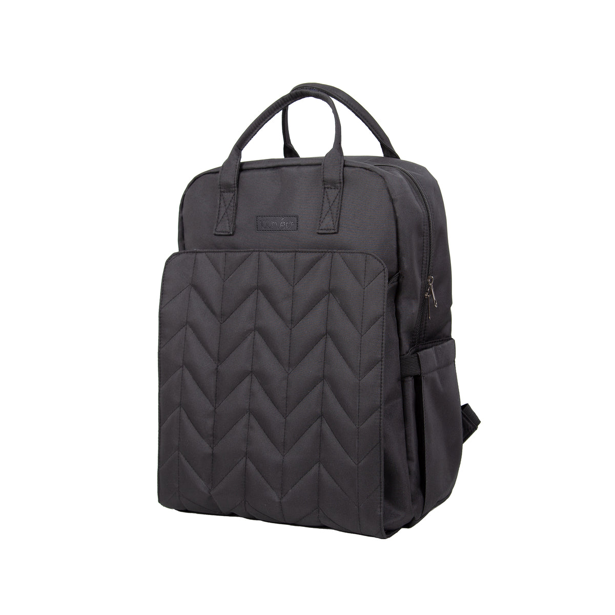 Quilted Backpack 41x30 cm Black Tineo