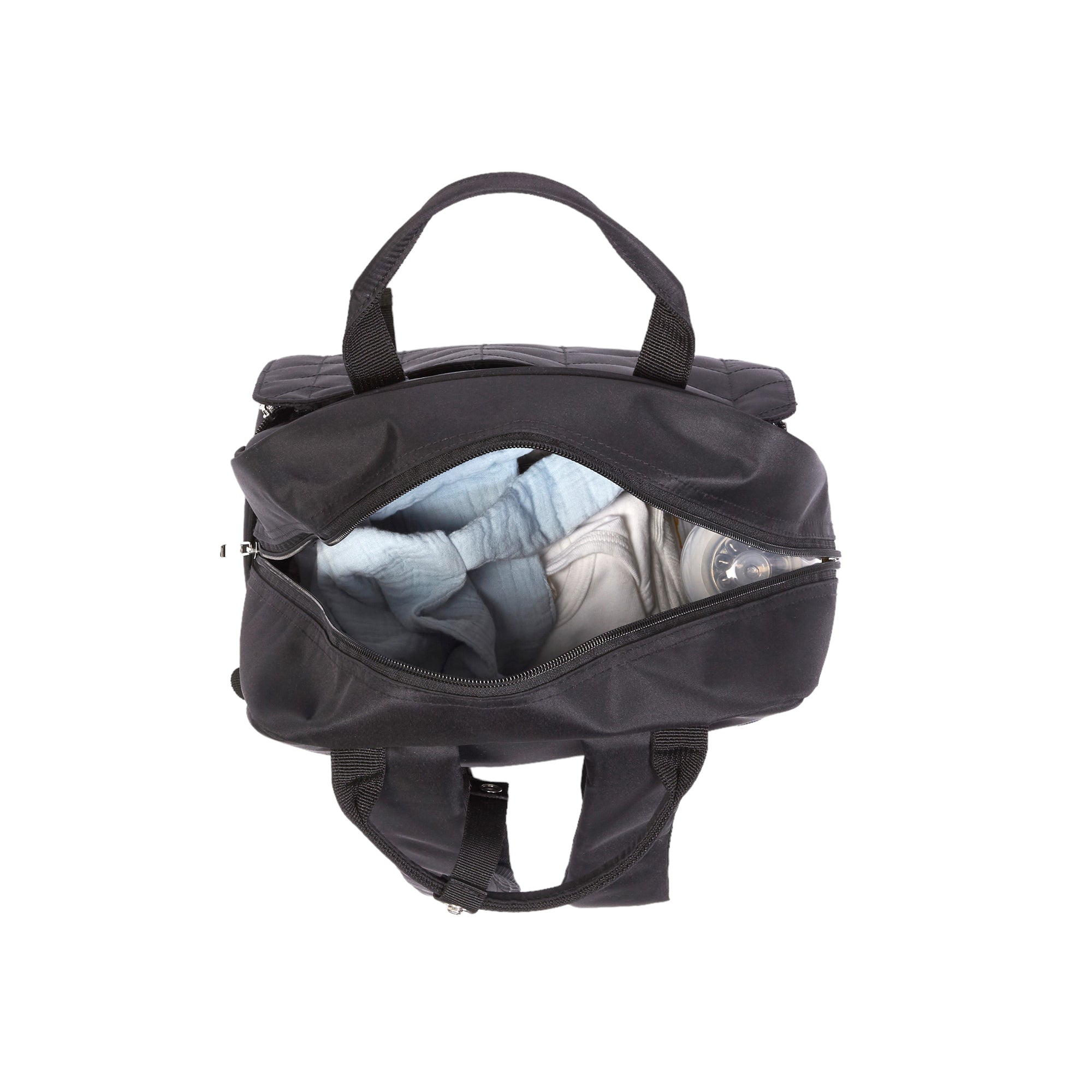 Quilted Backpack 41x30 cm Black Tineo