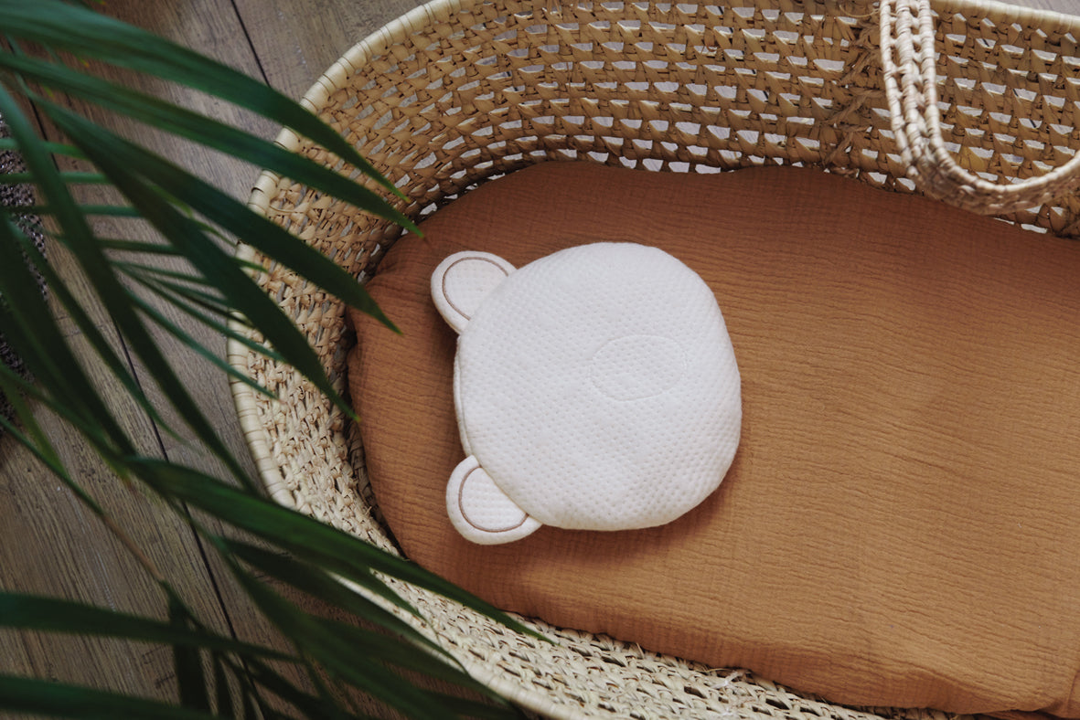 Pernă organică P'Tit Panda pentru cap bine rotunjit