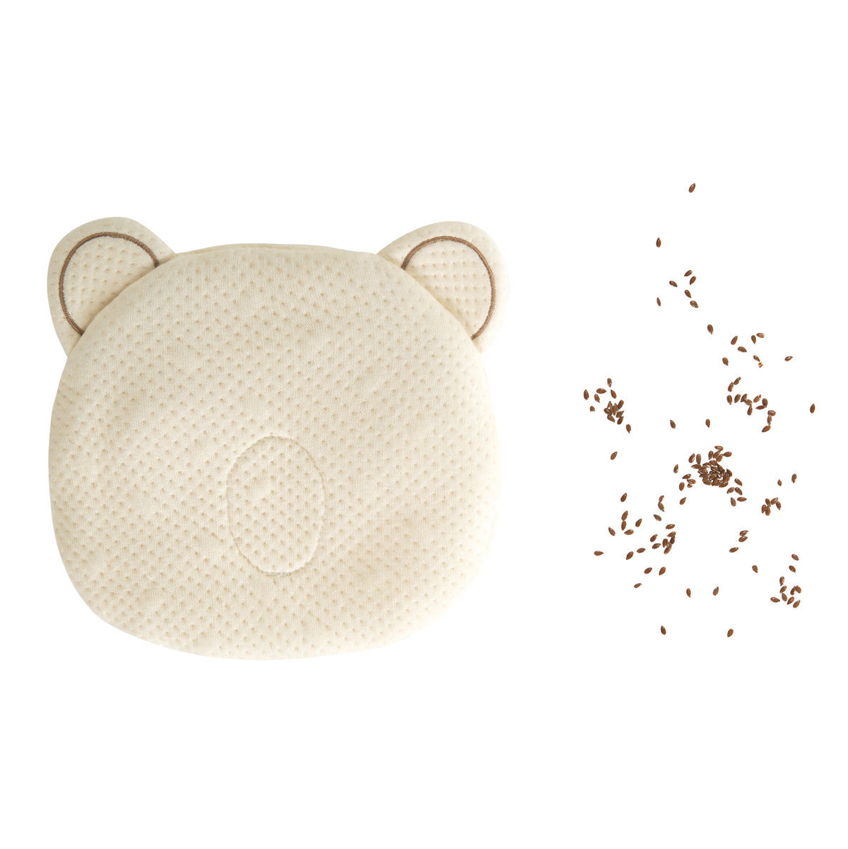 Pernă organică P'Tit Panda pentru cap bine rotunjit