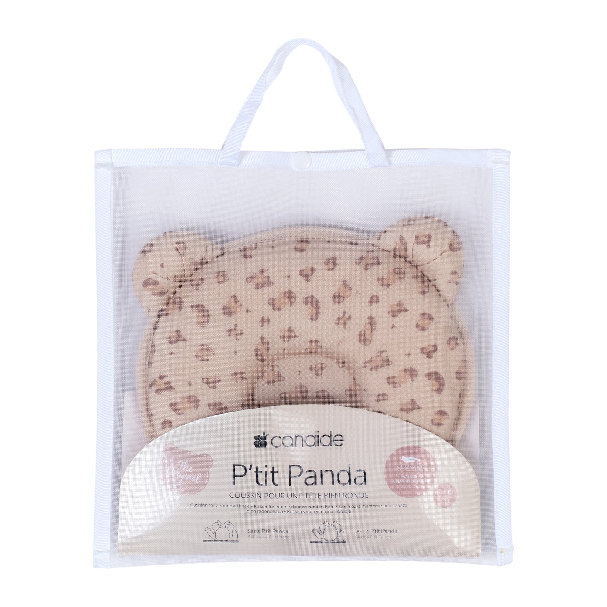 Children's Pillow P'Tit Panda For Well-Rounded Heads Leopard Candide
