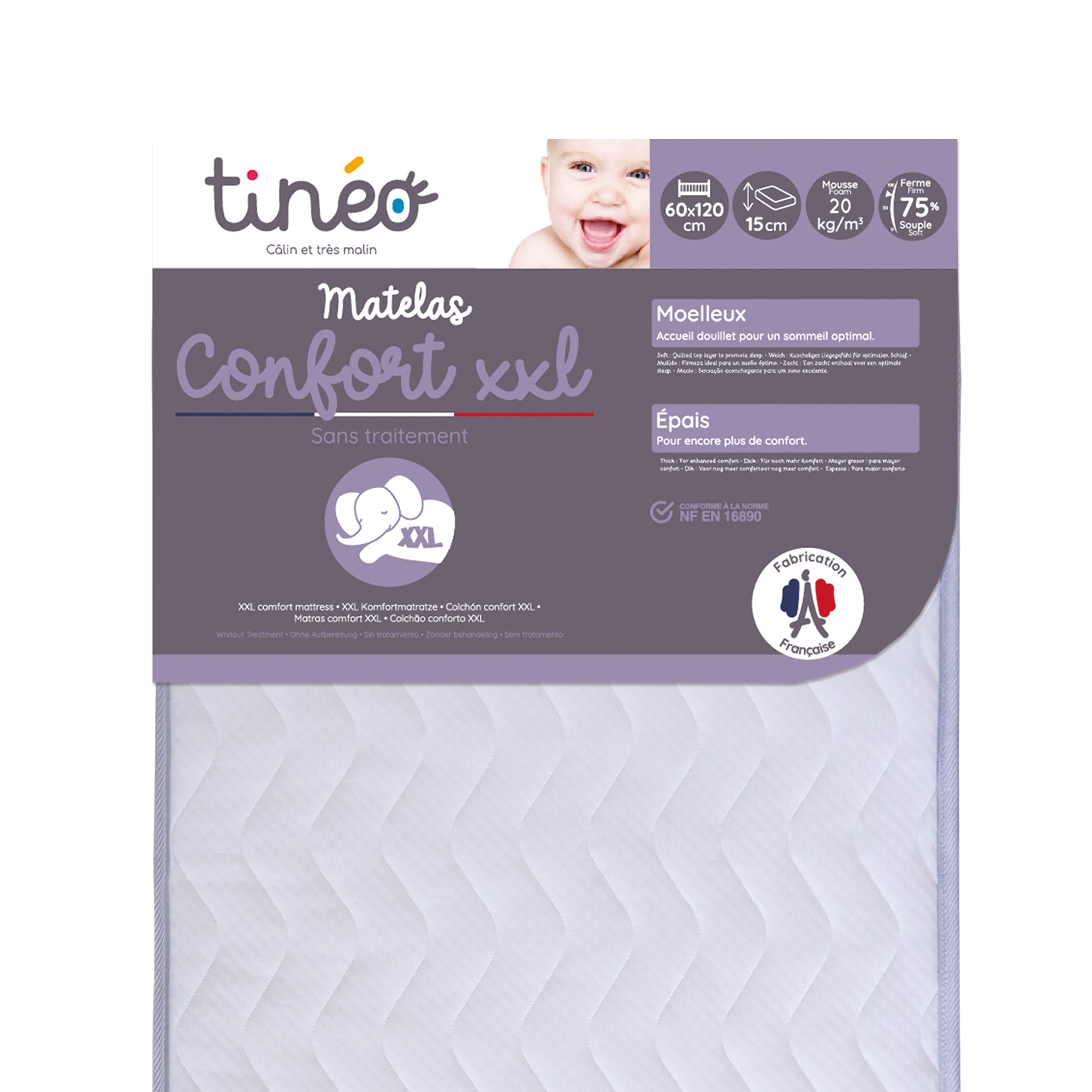 Saltea Baby Comfort Xxl 60X120X15cm Tineo