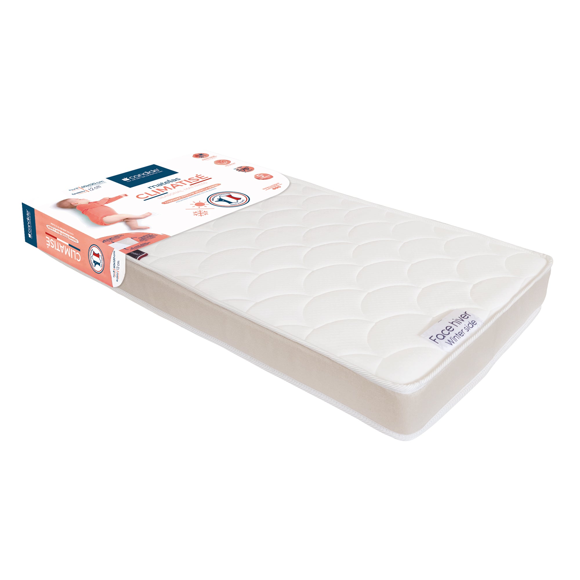 Multi-season Breathable Bed Mattress 60X120cm (12cm Thickness) Candide