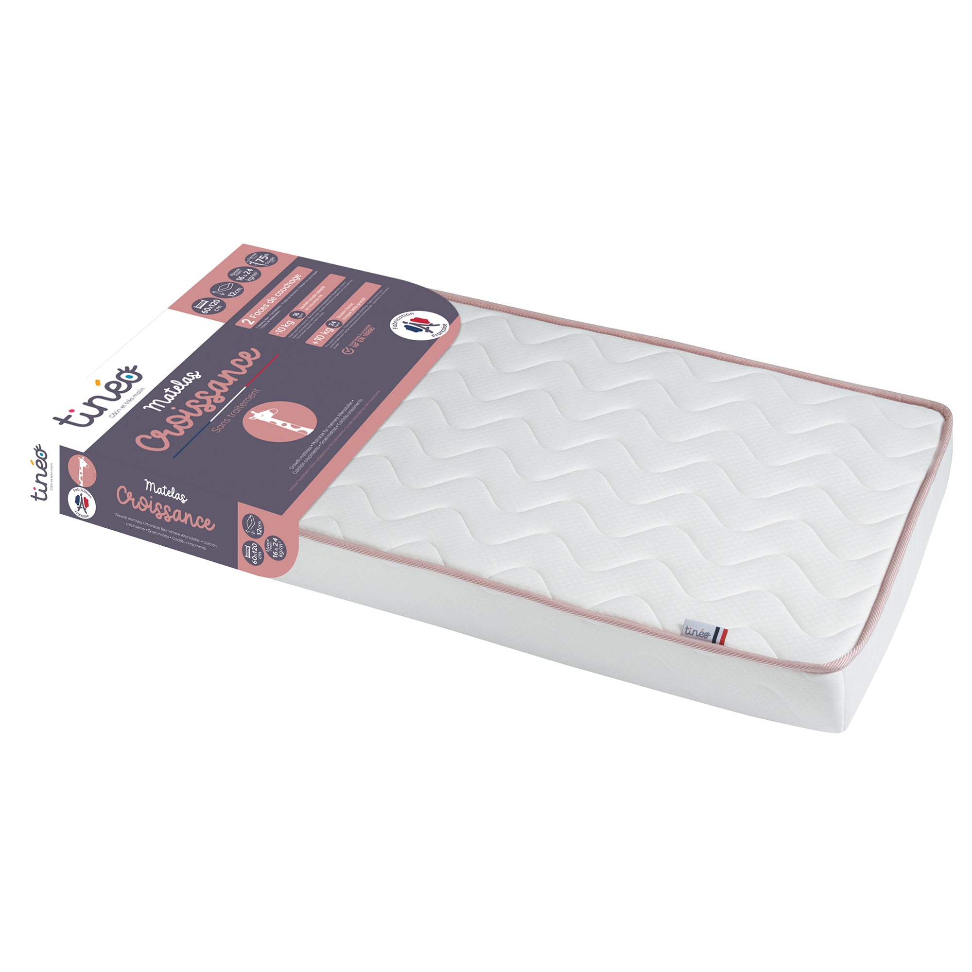 Baby Growth Mattress 60X120X12cm Tineo