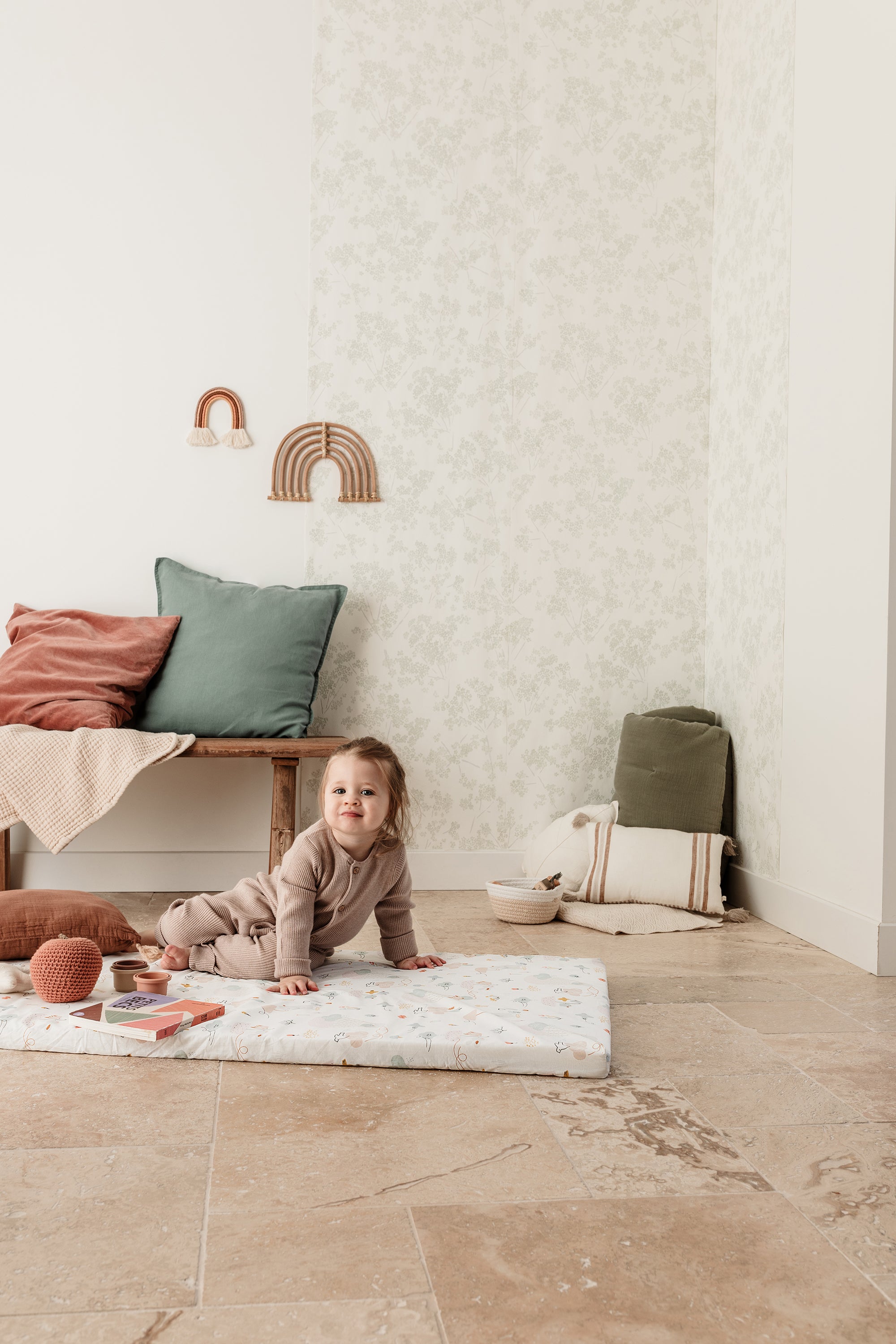 Saltea de voiaj pentru bebelusi 60x120 cm – Baloane de Tineo