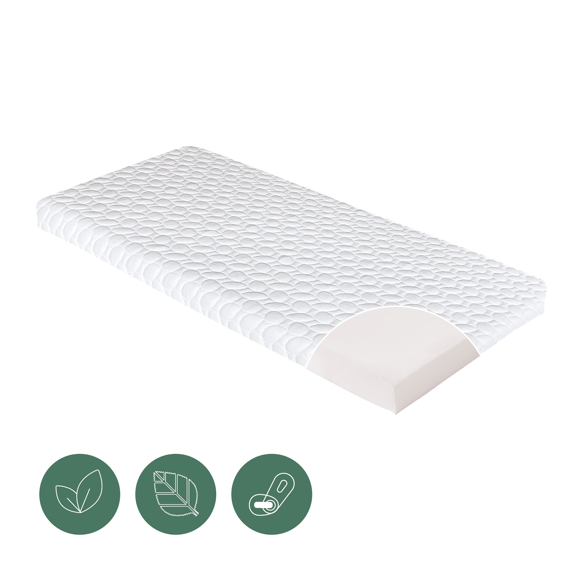 Saltea FRESH pentru tarc sau leagan de langa mine 50X83cm (grosime 5cm) Candide