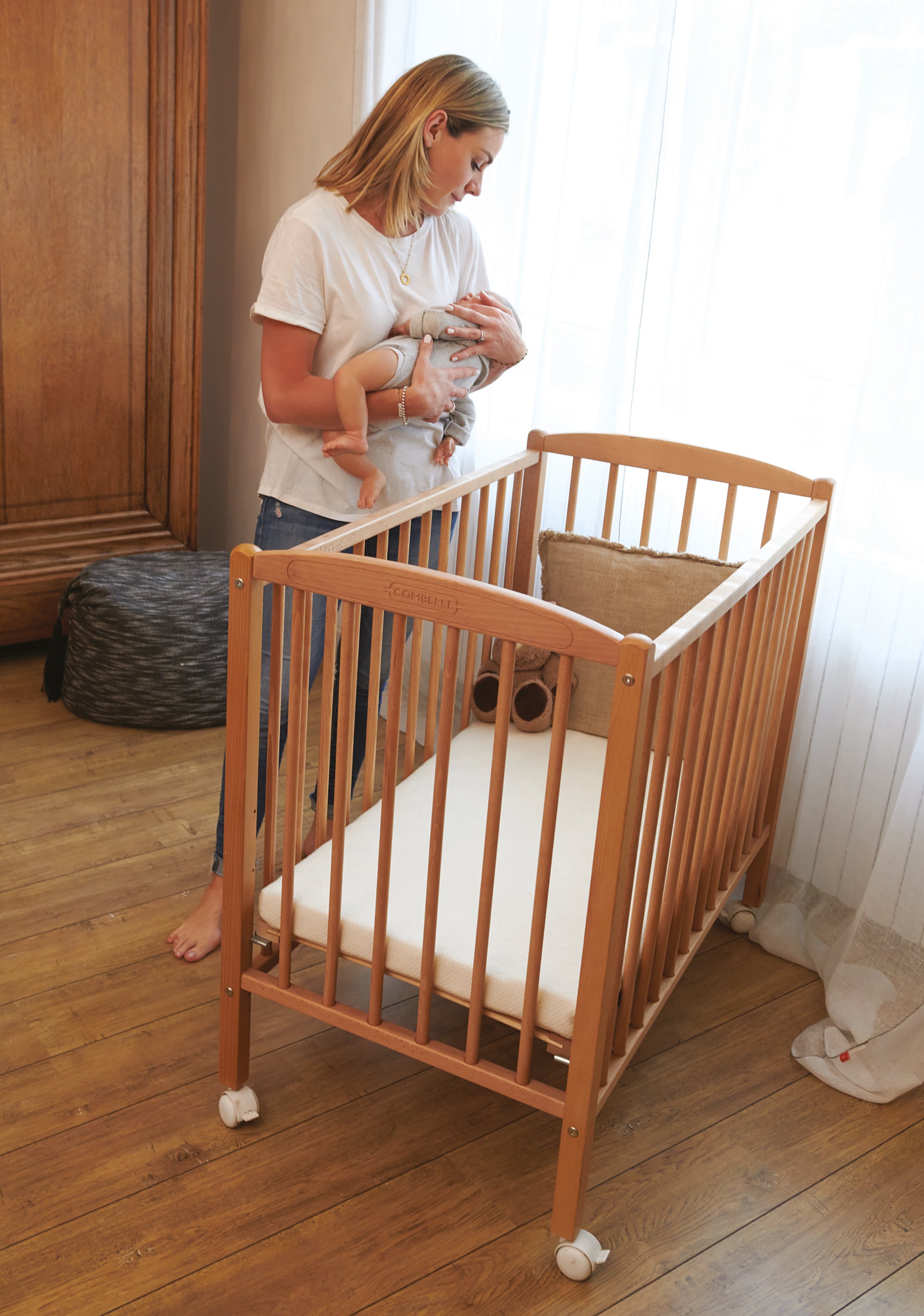 Organic Crib Mattress Next to me 50x83cm (5cm thick) Candide