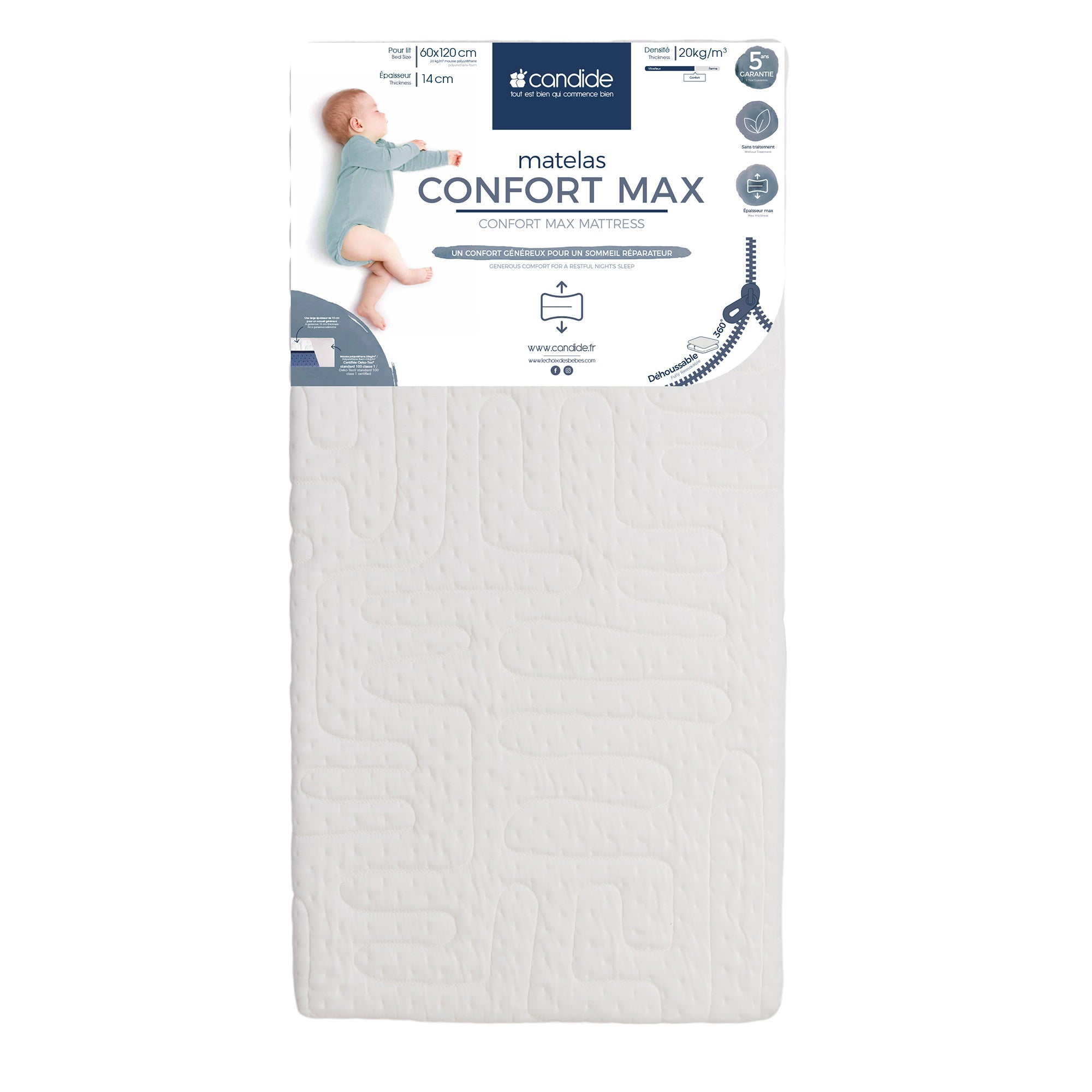 Матрак Confort Max За Легло 60X120См (14См Дебелина) Candide