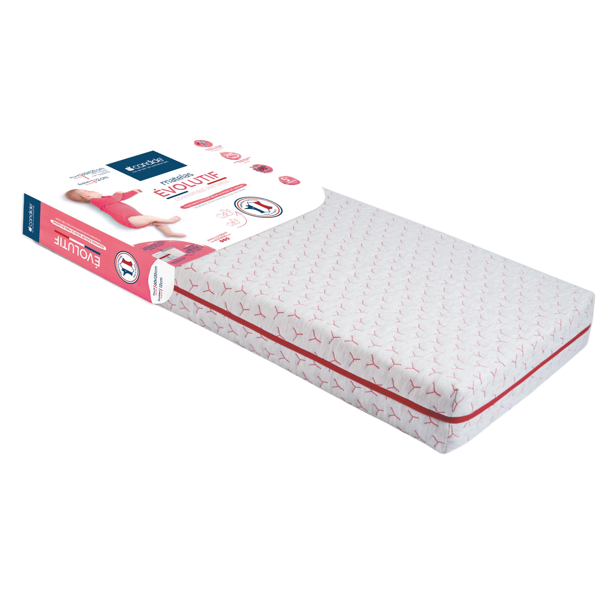 Baby Growth Mattress 60X120cm (12cm Thickness) Candide