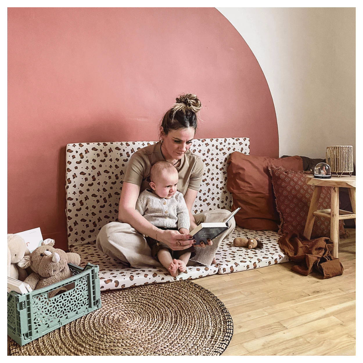 Smart Mat 3in1 - Play Mat, Removable Mattress and Barbaron Leopard Tineo