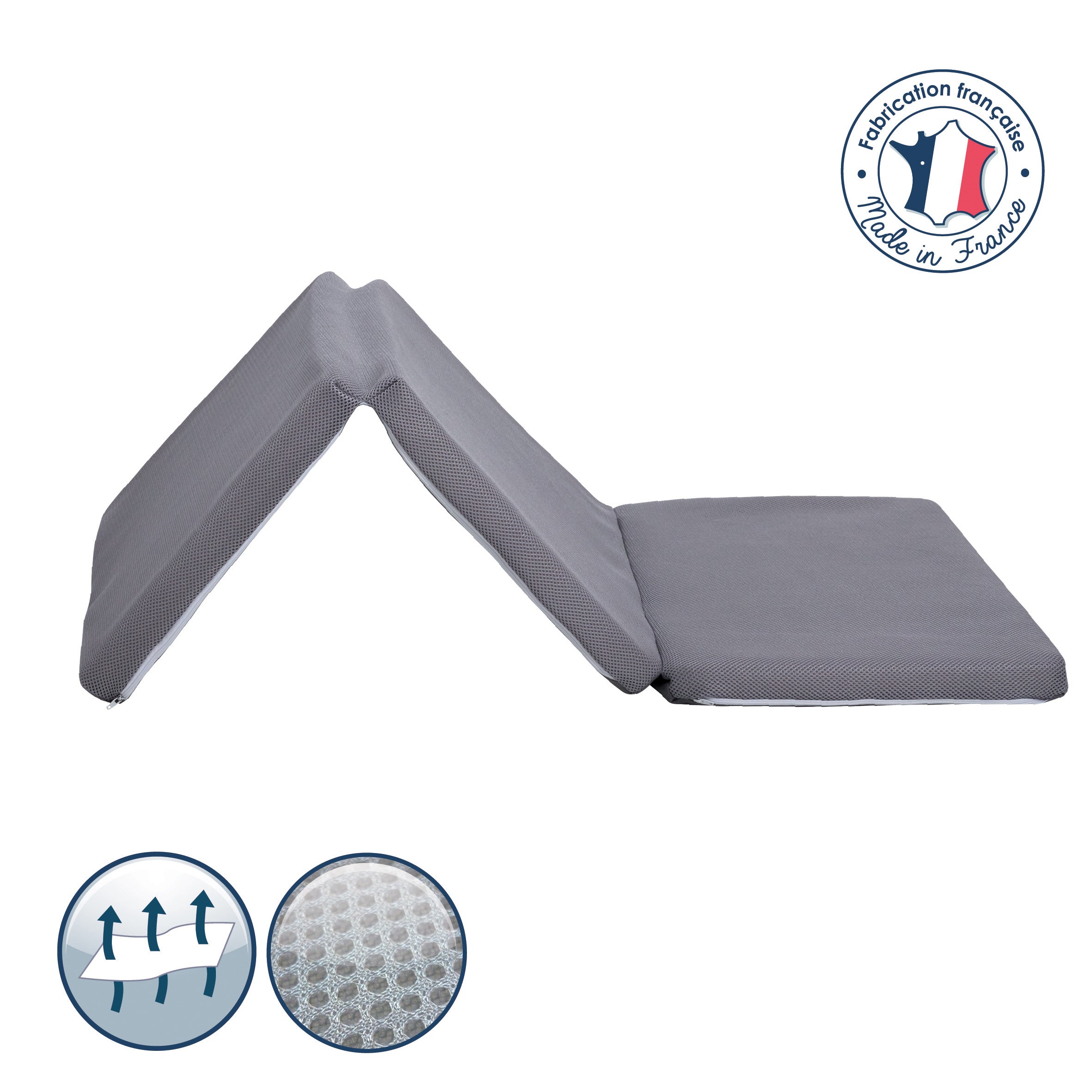Saltea de voiaj pliabila Air+ 120x60cm (4cm grosime) Candide