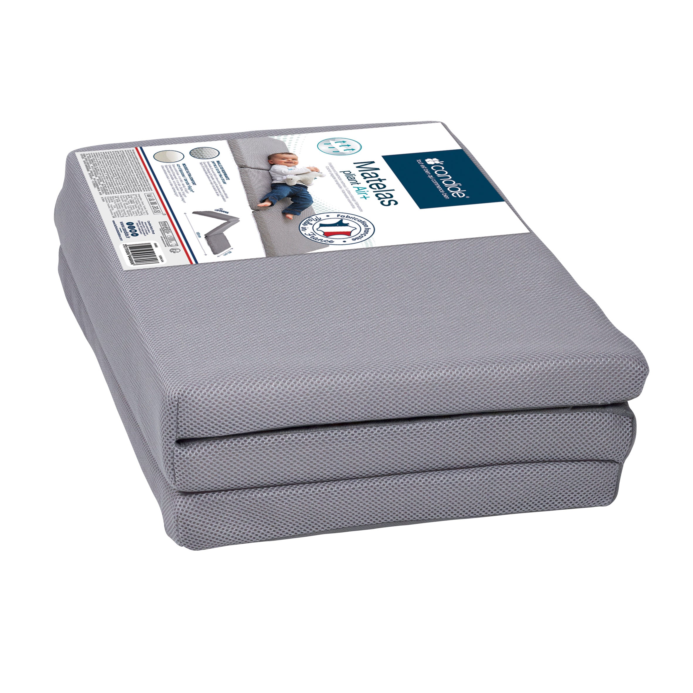 Saltea de voiaj pliabila Air+ 120x60cm (4cm grosime) Candide