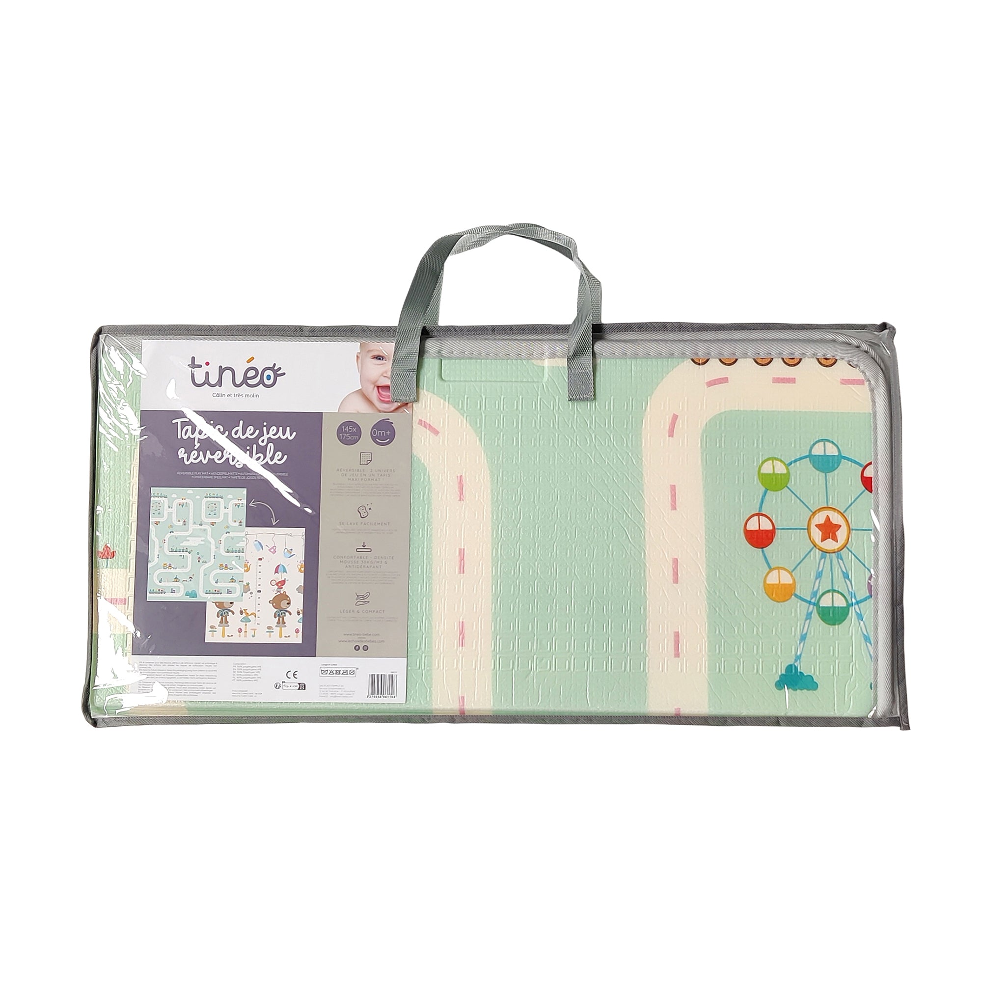 Tineo Car and Animal Play Mat