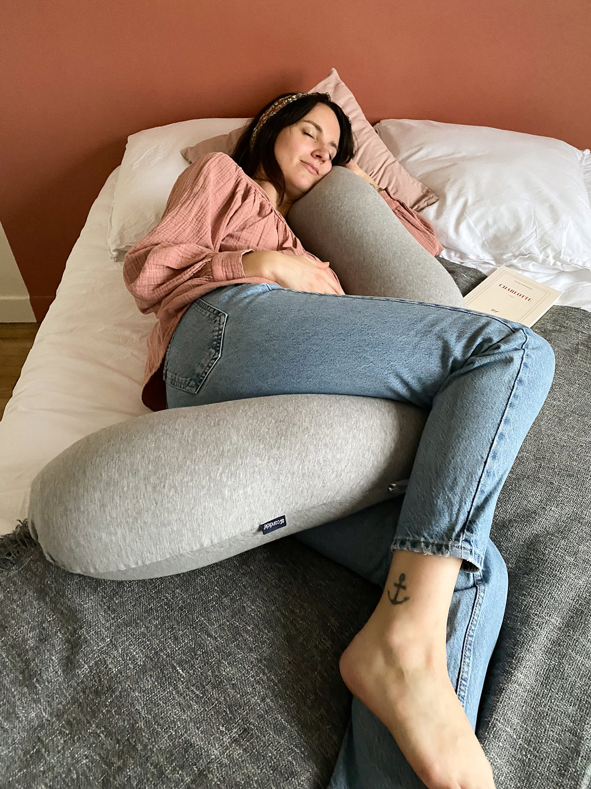 Multirelax Възглавница За Майчинство И Кърмене 3В1 Сиви Зайчета Candide