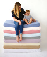 Fitted Sheet Sky Blue 60X120Cm Candide