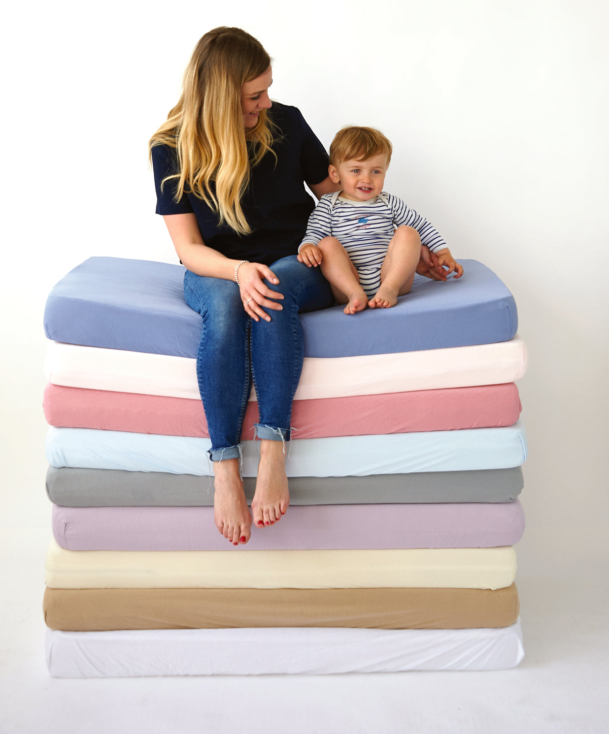 Fitted Sheet Light Pink 60X120Cm Candide