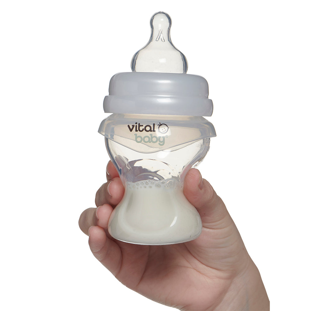 Biberon din silicon Anti-Colic 150 ml. 0+ Vital Baby