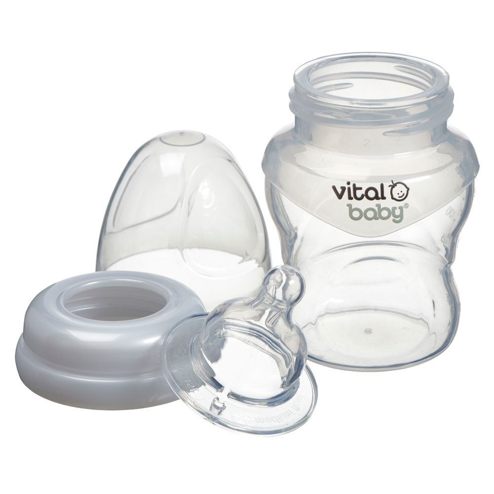 Silicone feeding bottle Anti-Colic 150 ml. 0+ Vital Baby
