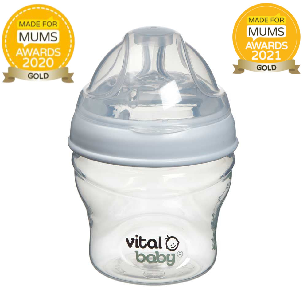 Anti-Colic Feeding Bottles 150 ml. 0+ Vital Baby