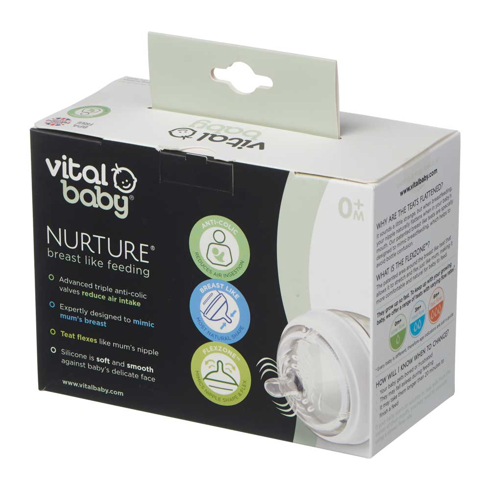 Anti-Colic Feeding Bottles 150 ml. 0+ Vital Baby
