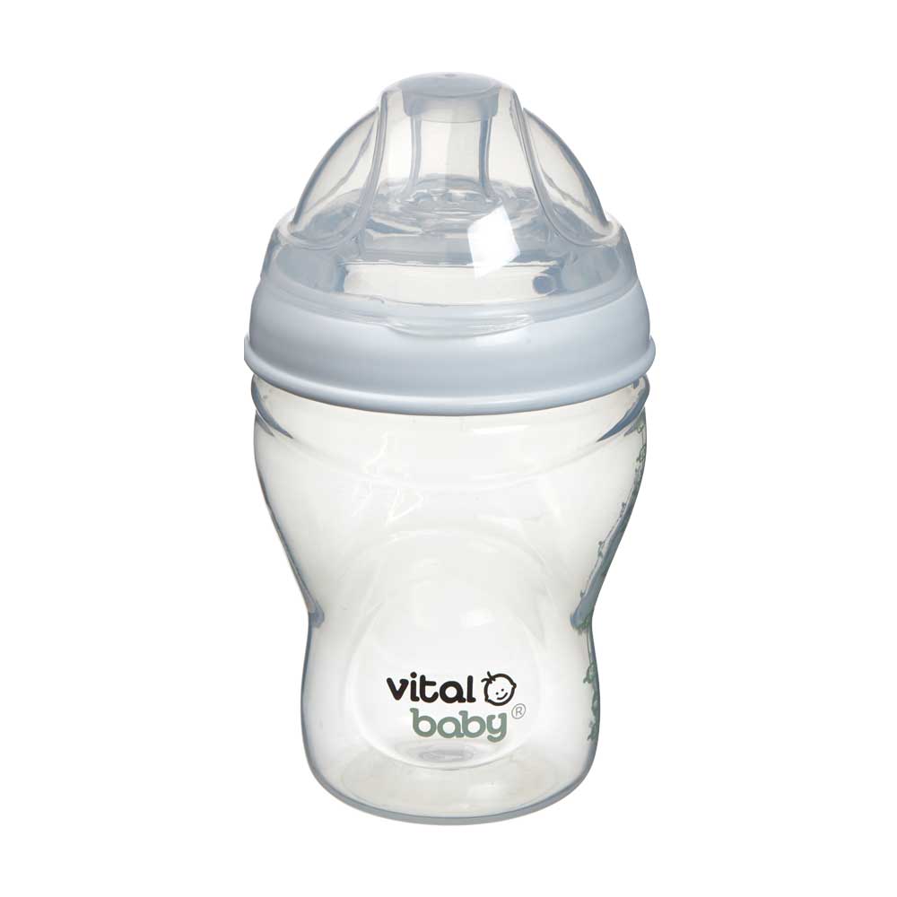 Anti-Colic Feeding Bottles 240 ml. 0+ Vital Baby