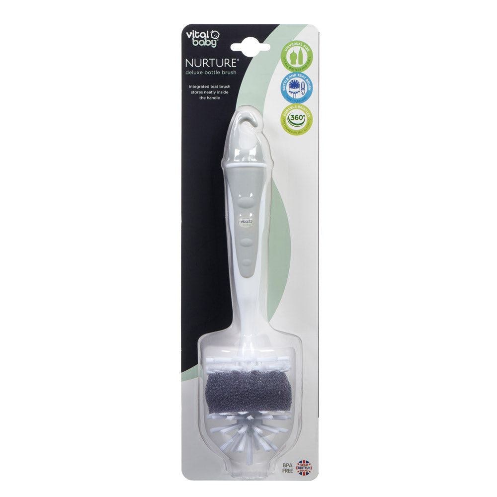 2in1 Universal Brush for Baby Bottles and Teats Vital Baby