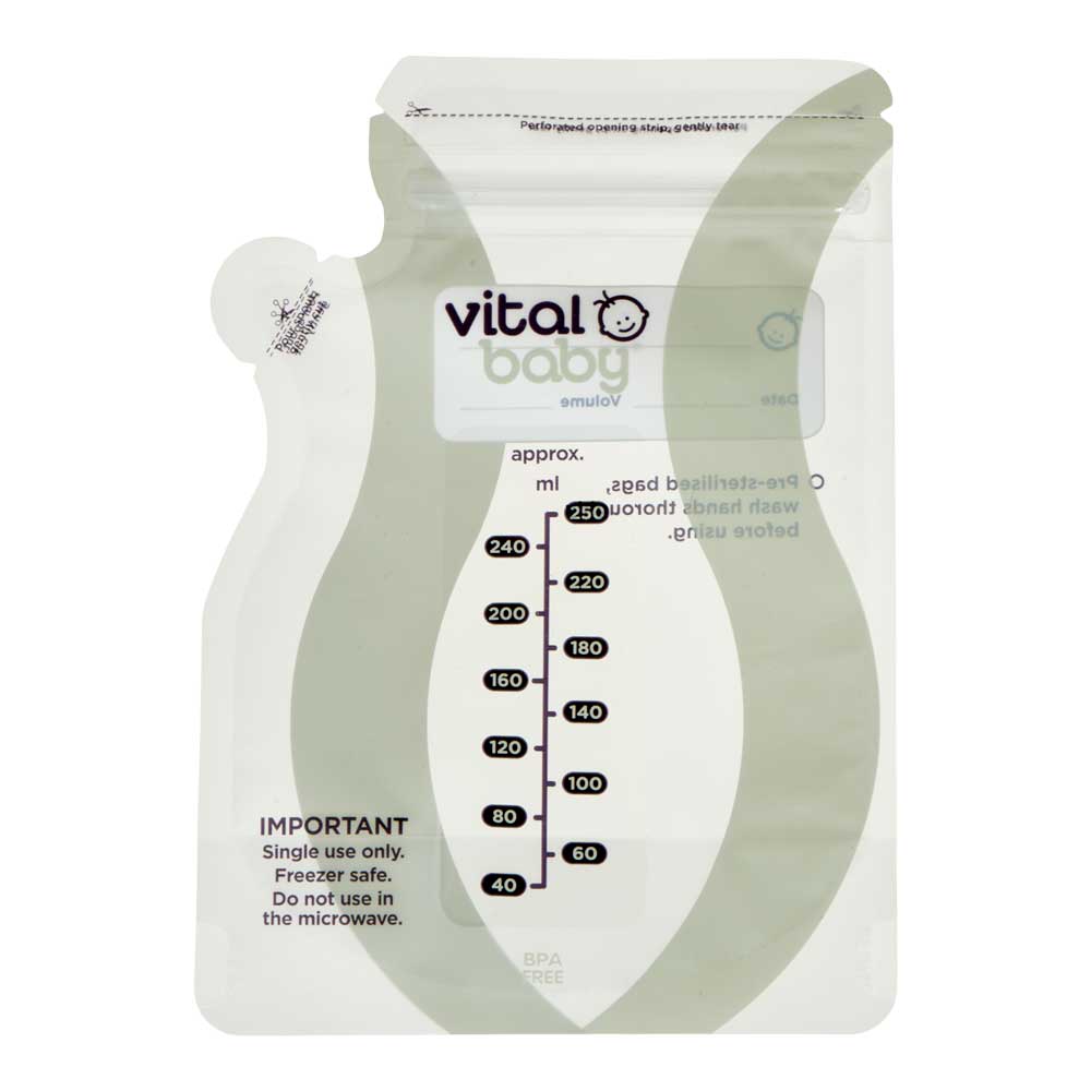 Vital Baby breast milk storage bags