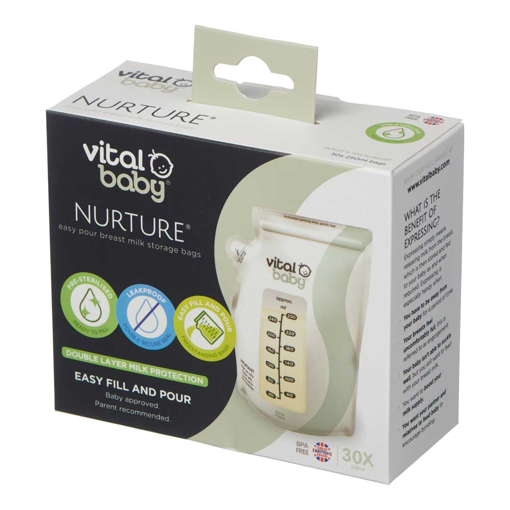Vital Baby breast milk storage bags