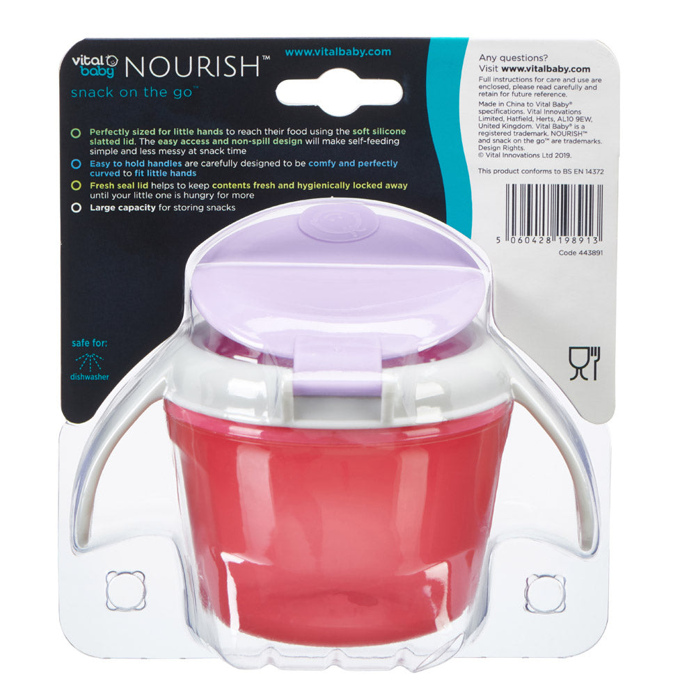 Spill-free feeding bowl Purple Vital Baby