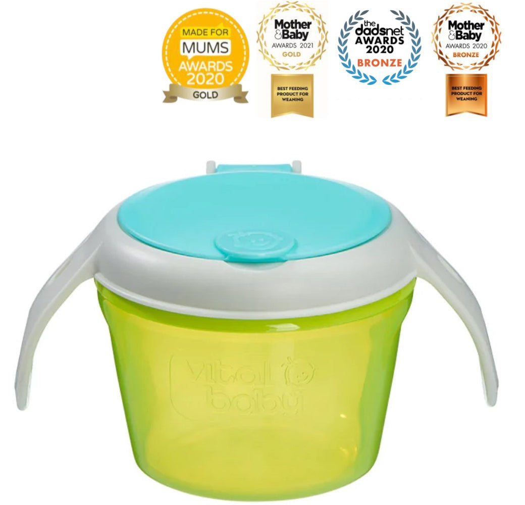 Bol de hrănire fără vărsări Green Vital Baby
