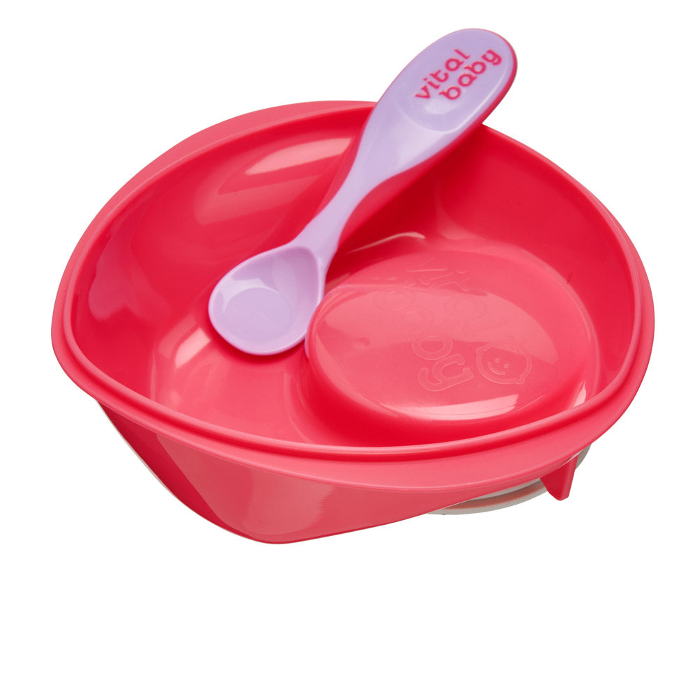 Bol de hrănire cu vid ciclamen Vital Baby