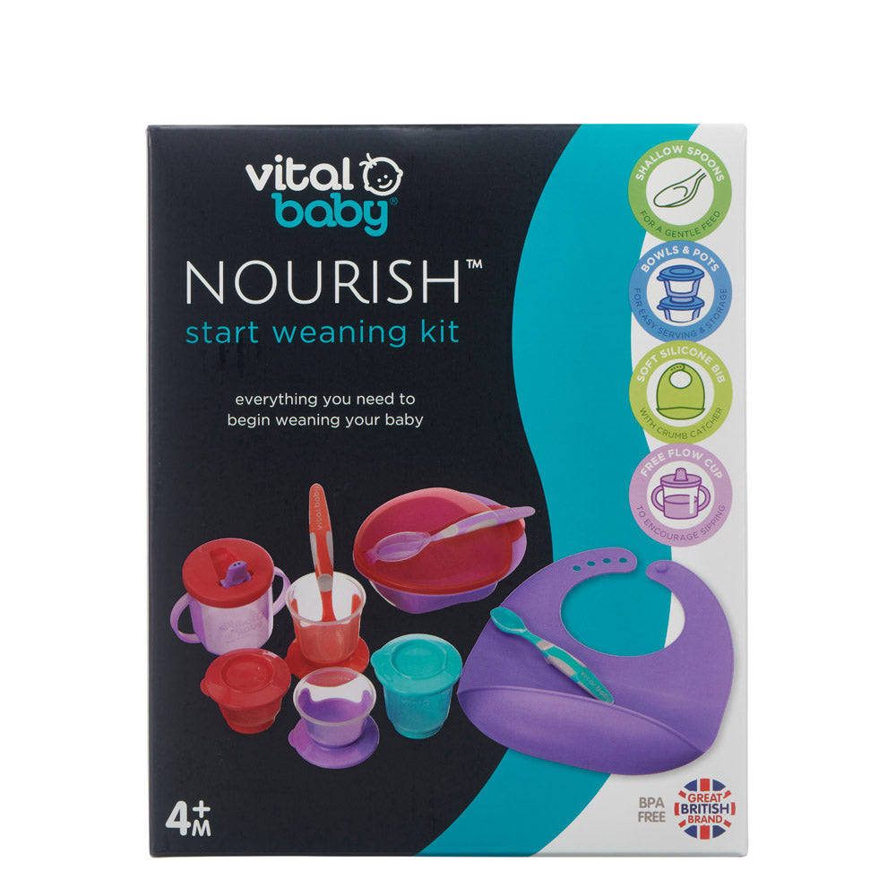 Стартов комплект за хранене лилав Vital Baby