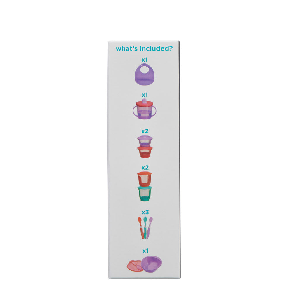Стартов комплект за хранене лилав Vital Baby