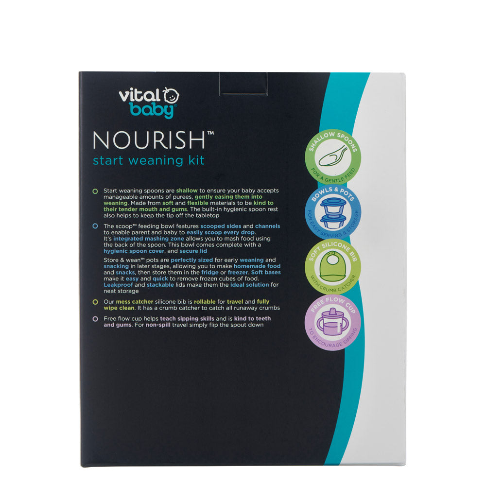 Стартов комплект за хранене лилав Vital Baby