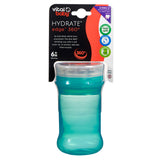 Cana rezistenta la varsare cu margine din silicon moale pentru a bea la 360° Green Vital Baby