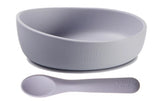Set Bol din Silicon Cu Aspirator Si Lingura Violet Vital Baby