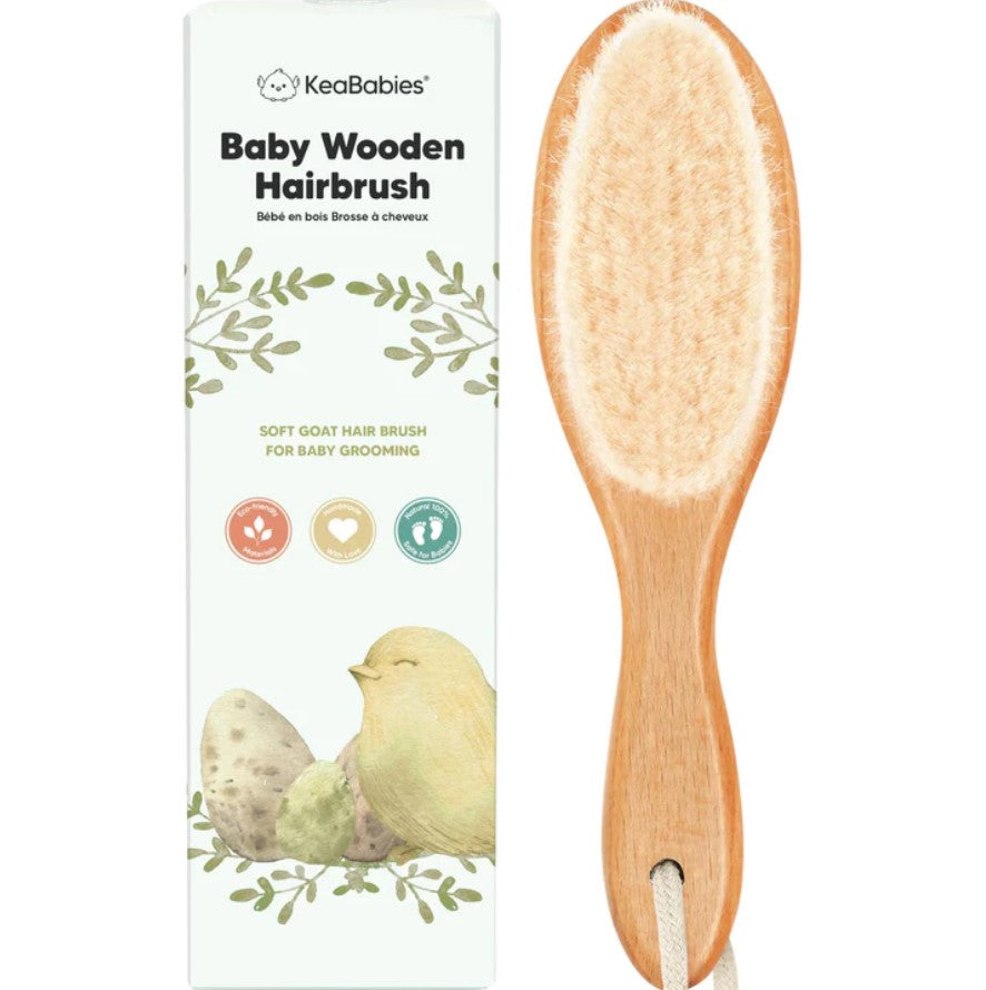 Wooden Baby Hair Brush KeaBabies