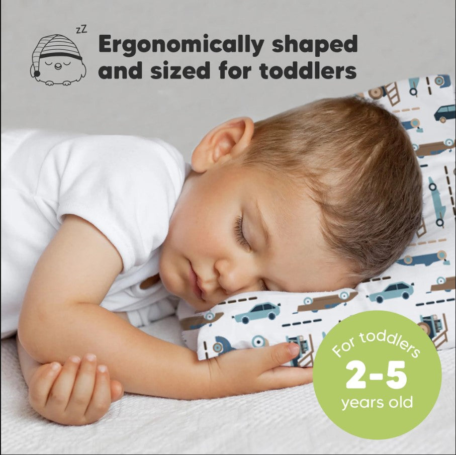 Children's Ergonomic Pillow 33x46cm Cars KeaBabies